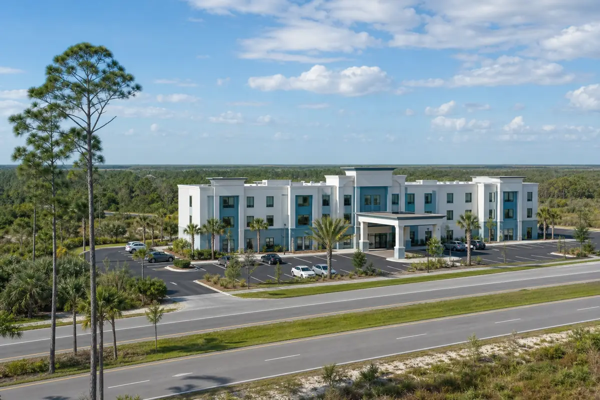 An illustration of the kind of development: Holiday Inn Express Hotel
